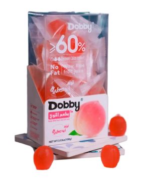 Dobby Konjac White Peach Juice Soft Candy Gummy, 100G